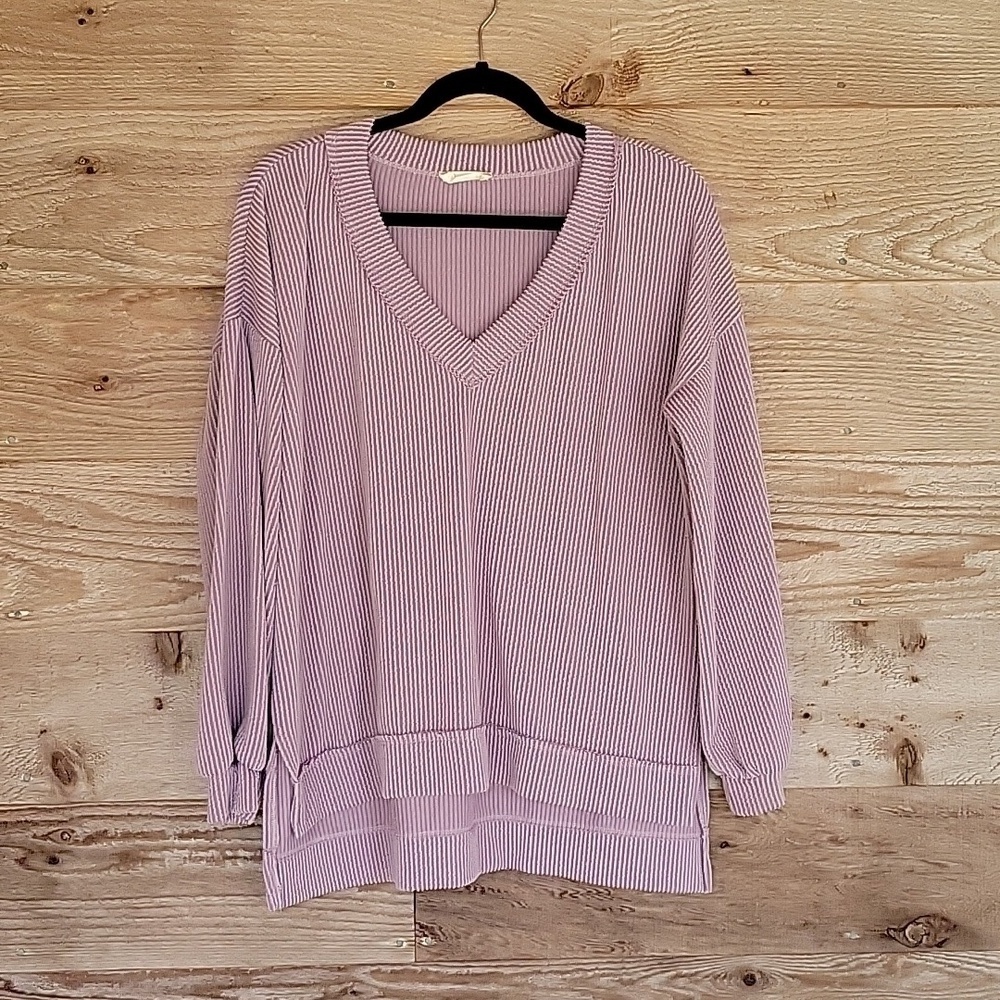 Altar'd State Size XSmall Purple Diya Urban Ribbed Tunic